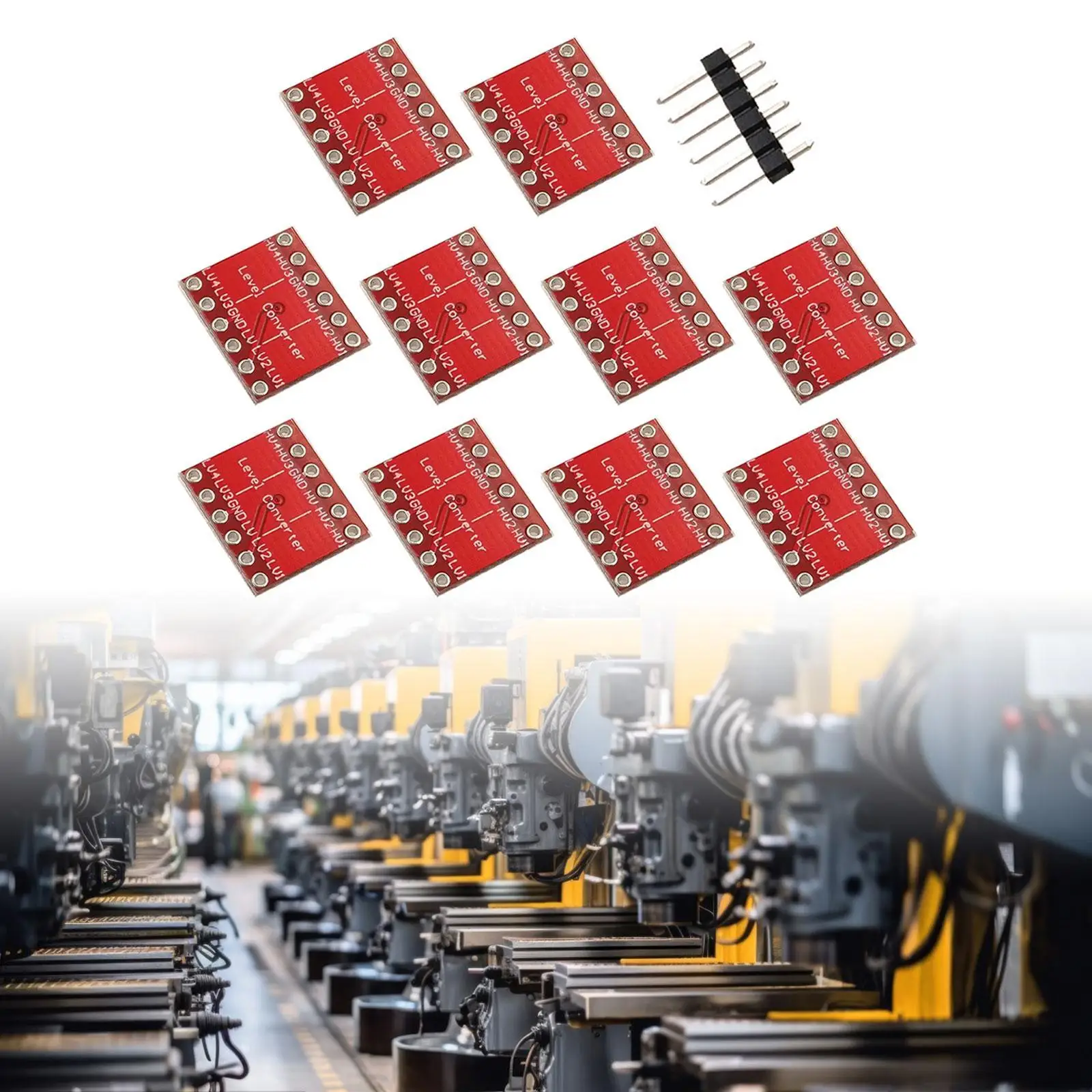 10Pcs 4 Channels Logic Level Converters Sturdy Convenient Easy to Use Parts