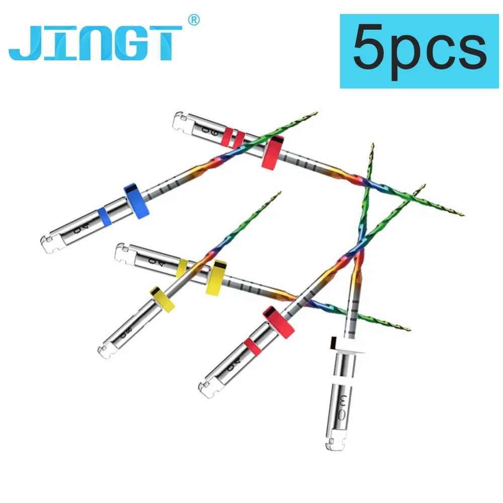 

JINGT Dental Endodontic Root Canal File Slowing Pain To Prevent Disconnection Heat-Activated Rotary Files Dental Tool 21/25/31mm