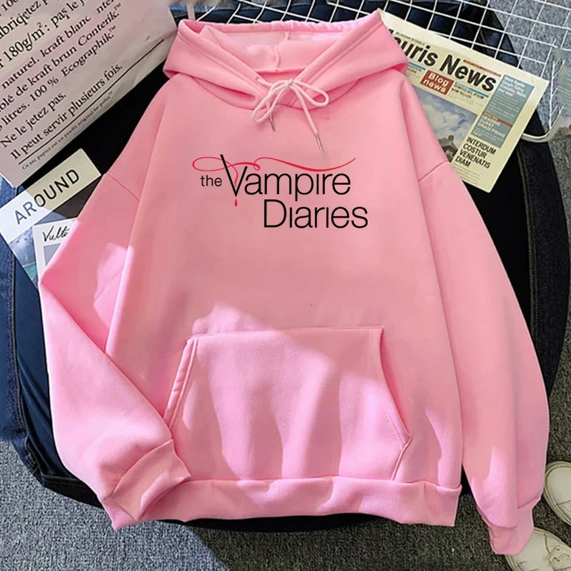 2026 Neu The Vampire Diaries Print Hoodie Damen Herren Casual Tops Herbst und Winter Sweatshirts Langarm Harajuku Pullover – Detail 7