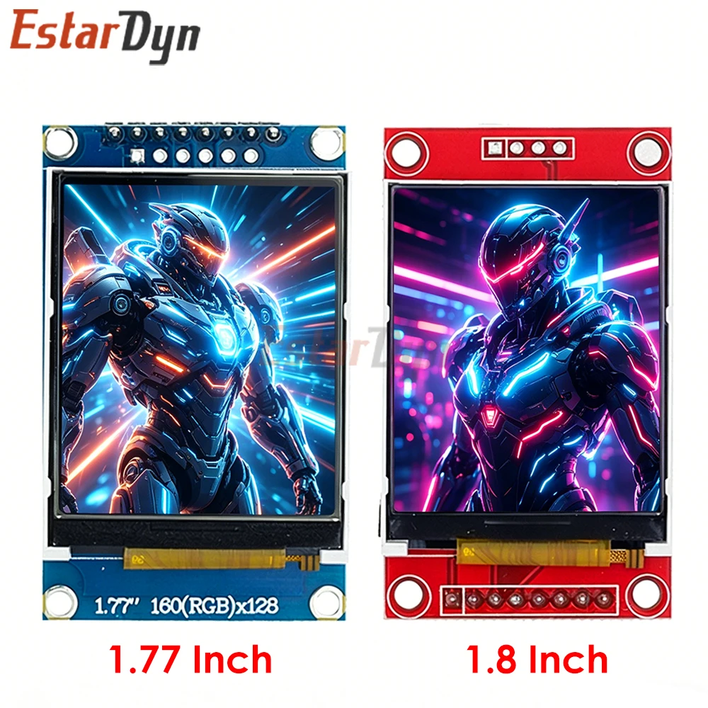 

Модуль TFT LCD Estardyn 1.77/1.8 дюйма, экран LCD с интерфейсом SPI, драйверы 51, 4 IO-драйвера, разрешение TFT 128*160, интерфейс TFT 1.8 дюйма