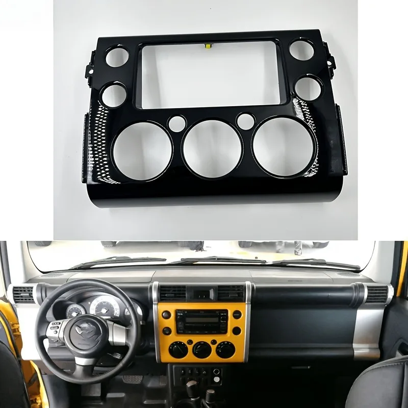 For Toyota Land Cruiser FJ Car Center Dashboard Air Vent Control Panel Interior Trim Bezel Kit Stereo DVD Player Navigation