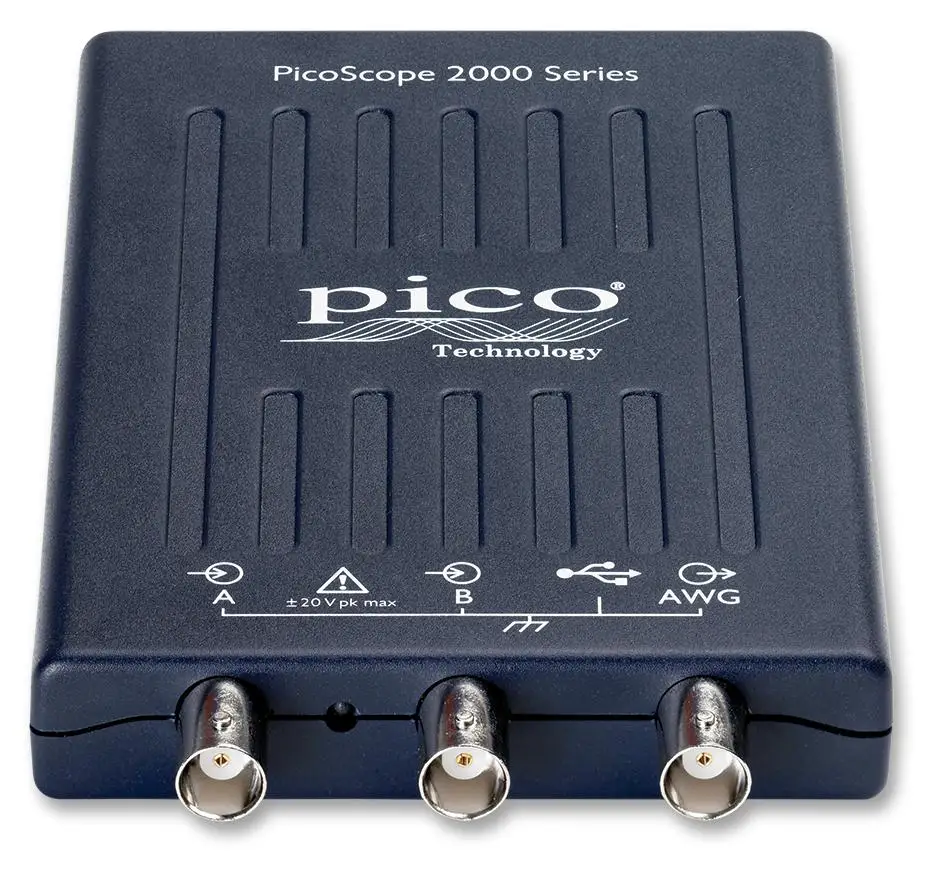 Osciloscopio USB para PC PICO TECHNOLOGY PICOSCOPE 2204A, PicoScope 2000, 2 Canales, 10 MHz, 100 MSPS, 8 Kpts, 35 Ns