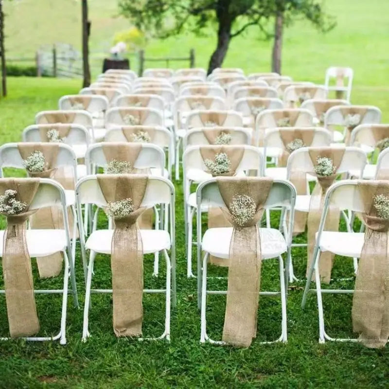 Hot Selling Hotel Decorative Chair Event Planning Wedding Banquet Luxury White Folding Wedding Chair