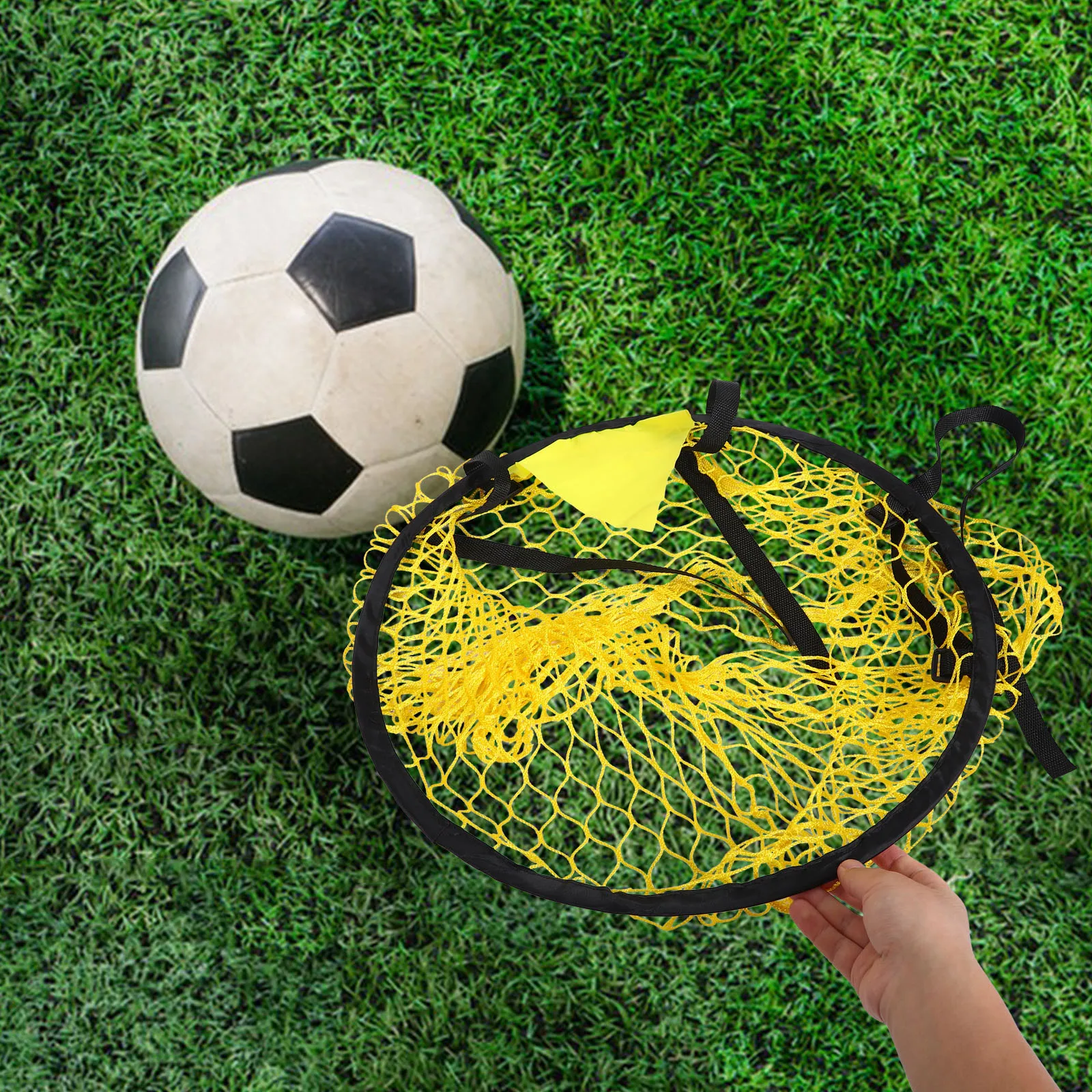 

Football Throwing Target Soccer Training Accuracy Enhancing Portable Goal Trainer Indoor Outdoor Use Durable Polyester Material