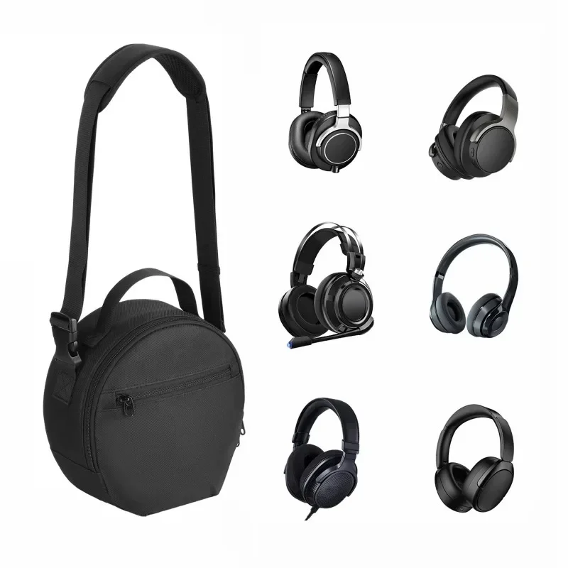 ortable Travel Organizer Bag Adjustable Shoulder Strap DJ Headset Storage Bag Compatible for Headphone Headset