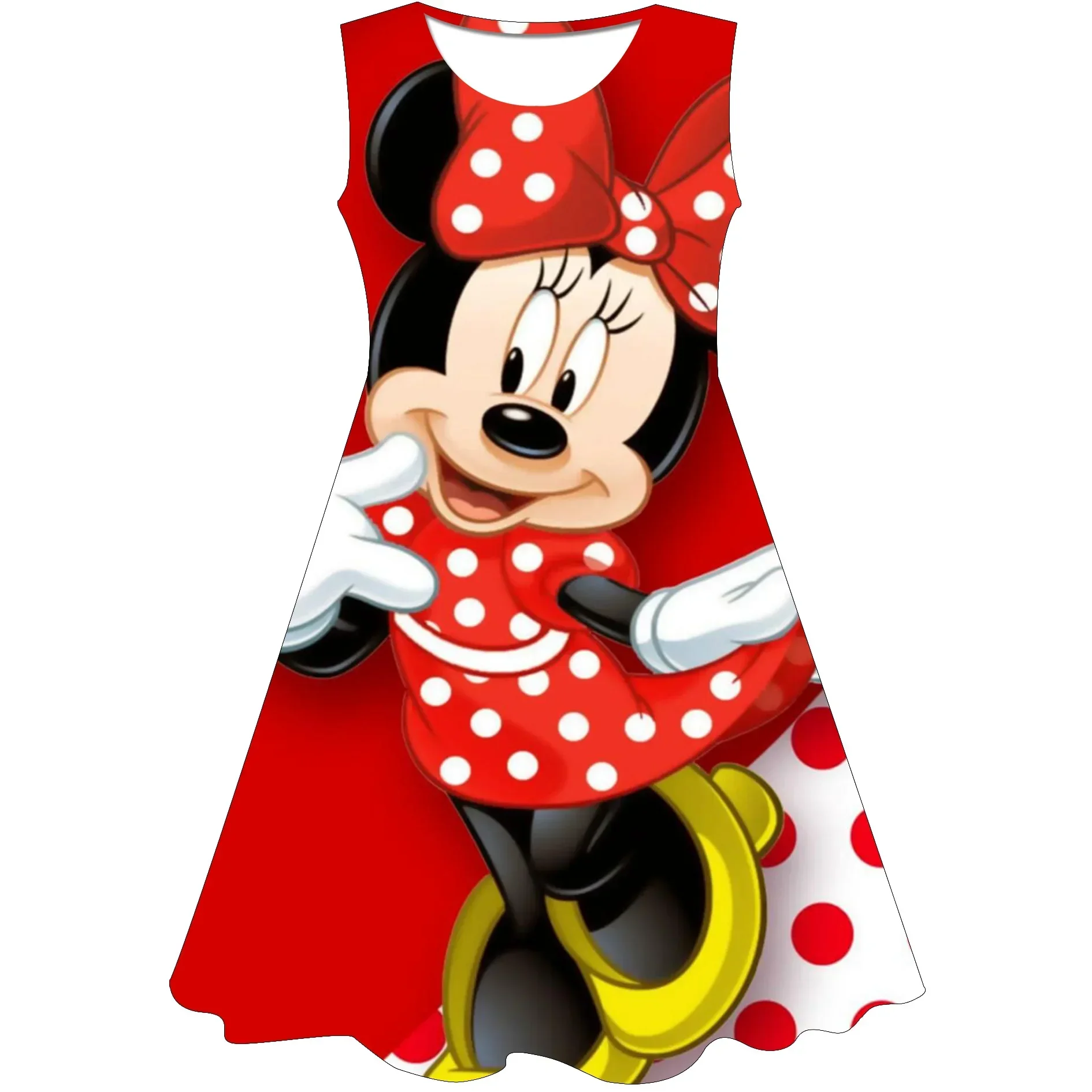 

Косплей для девочек, костюм с героями мультфильмов, платье с Минни Маус, детское летнее платье принцессы с короткими рукавами, детская одежда для дня рождения, 3d