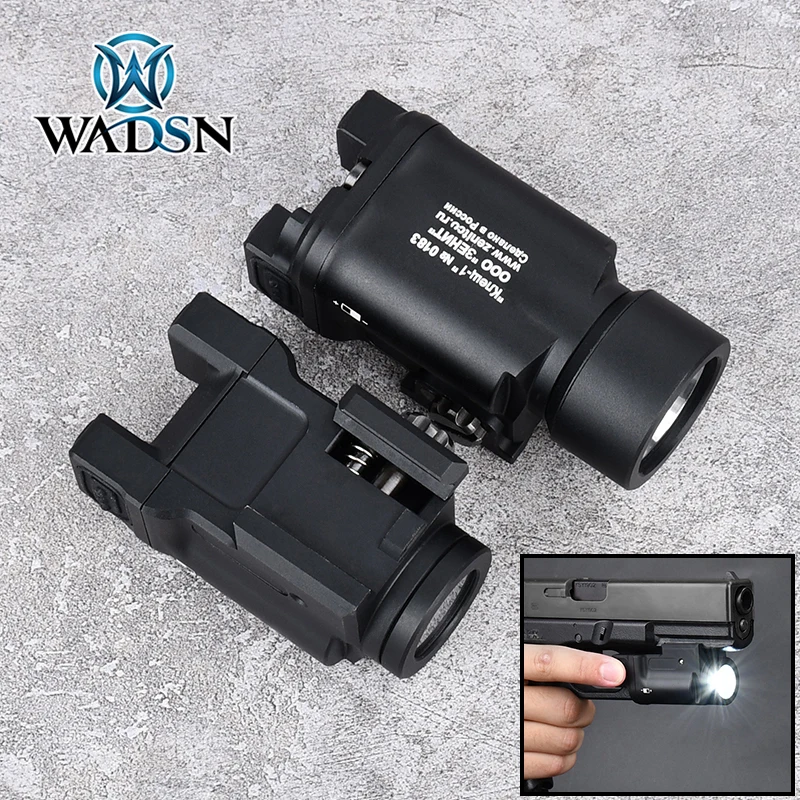 

WADSN klesch 1 Pistol Flashlight 600 Lumens For 20mm Rail Glcok 17 19 High power Mini Weapon Lamp Zenitco Weaponlight