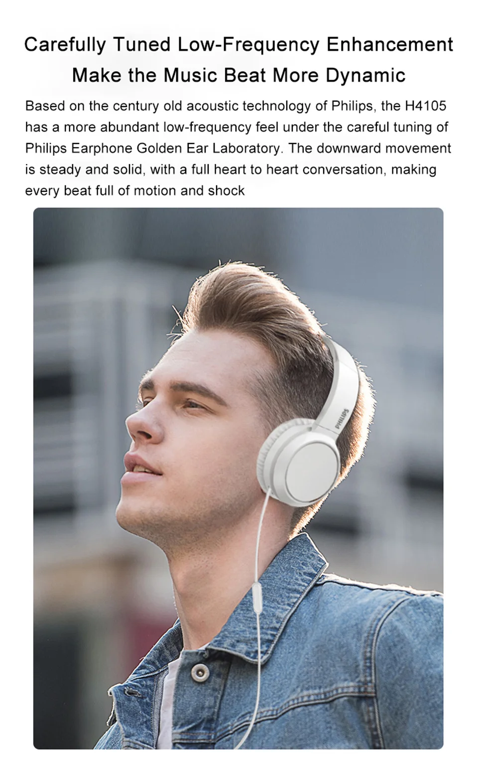 Philips TAH4105 Kabelgebundener 3,5-mm-Gaming-Kopfhörer, HiFi-Stereo, zusammenklappbar, praktische Kopfhörer, Online-Unterricht, Bildung, Lern-Headset – Detail 6
