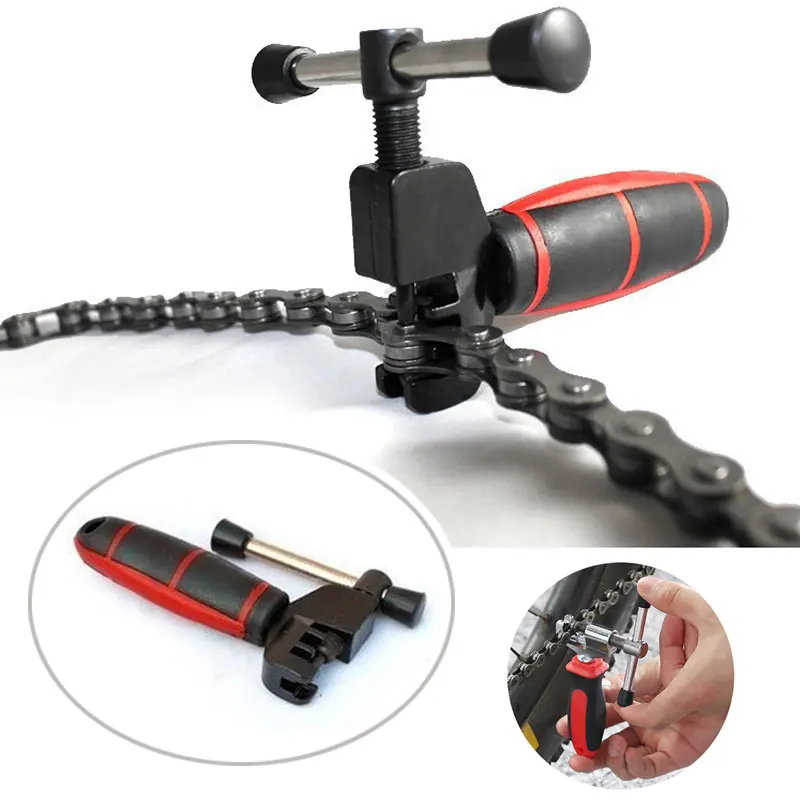 Bike Chain Breaker Cutter Removal Tool Cycle Solid Bicycle Chain Pin Splitter Repairing Tools