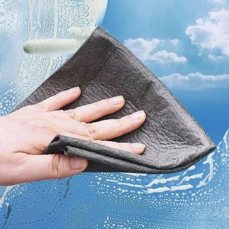 New Thickened Magic Cloths Microfiber Washing Rags Car Window Mirror Glass Wipe Towels Reusable Household Cleaning Kitchen Tools