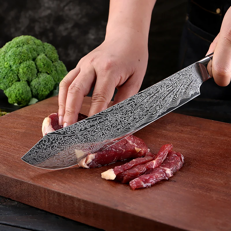 

XITUO Ultra Sharp 8.5-inch Stainless Steel Carving Knife -Best for Slicing Roasts, Meats,Slicing Knife, Sashimi, Sushi, Roasts