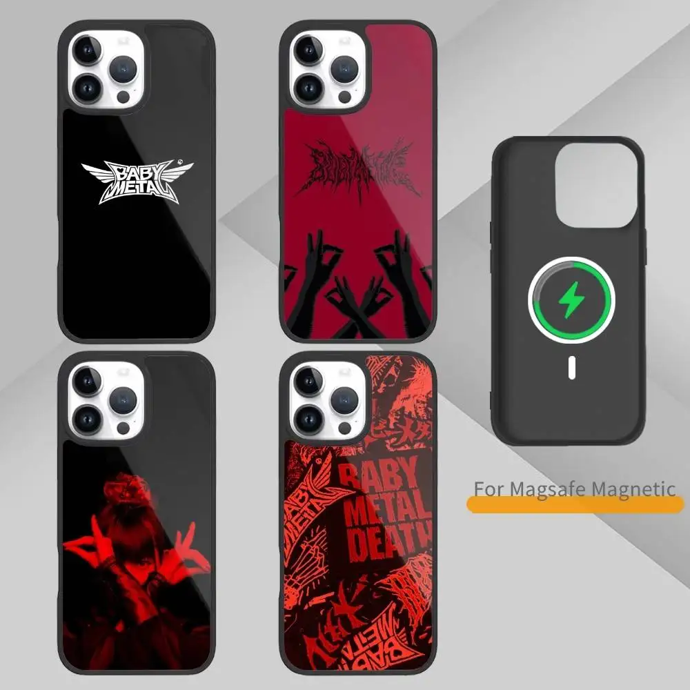 

Rock Band B-Babymetal Phone Case For iPhone17,16,15,14,13 Plus,Pro Max Magnetic For Magsafe Wireless Charging