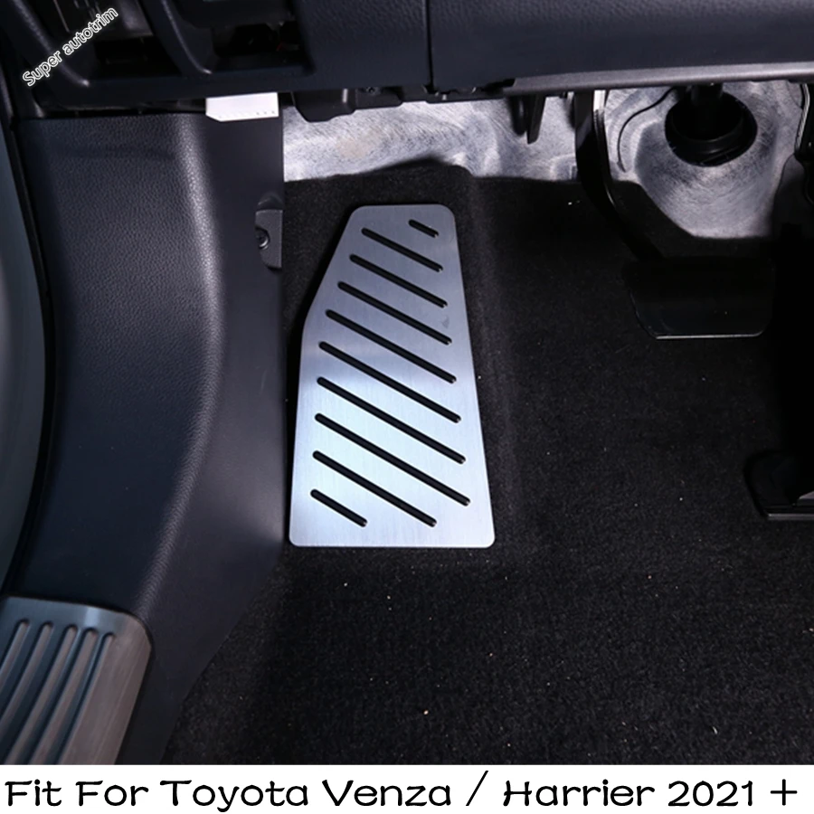 

Car Foot Rest Pedal Panel Decoration Cover Trim Fit For Toyota Venza / Harrier 2021 - 2024 Stainless Steel Interior Accessories