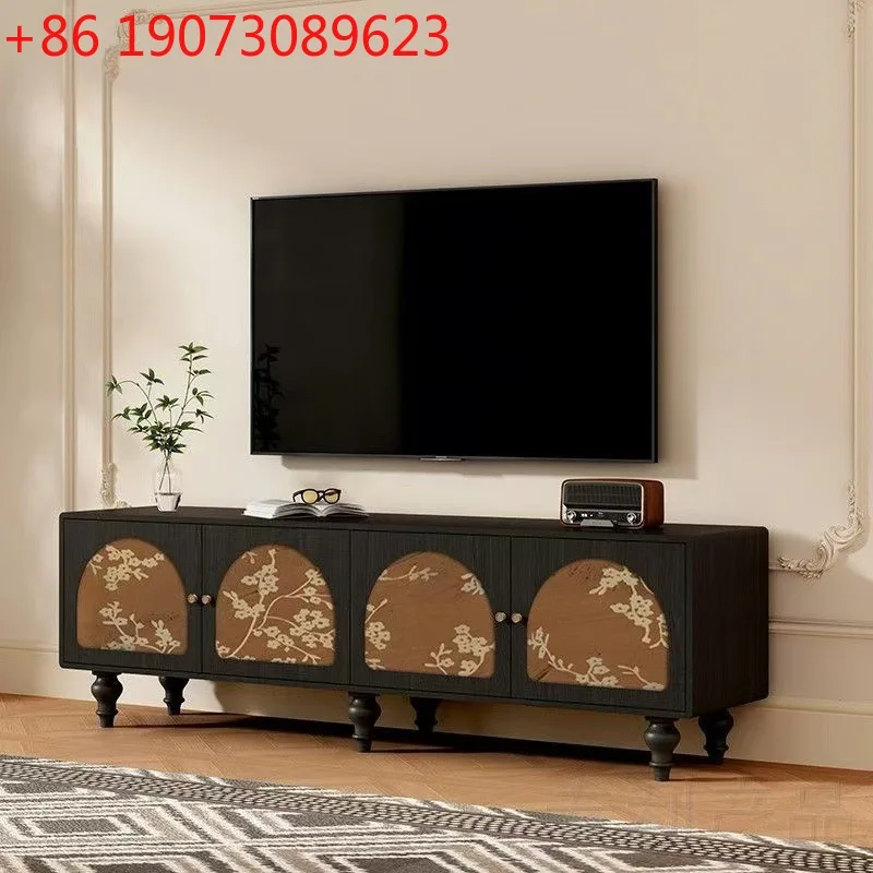 

Декоративный шкаф во французском китайском стиле, средневековый шкаф для телевизора из цельного дерева, шкаф для хранения в гостиной