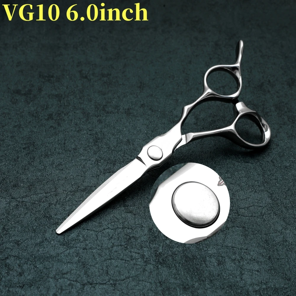 Professional small size barber scissors， laser wire ,Japan vg10 440C tool Multifunctional thinning scissors 4-5-5.5-6.5inch