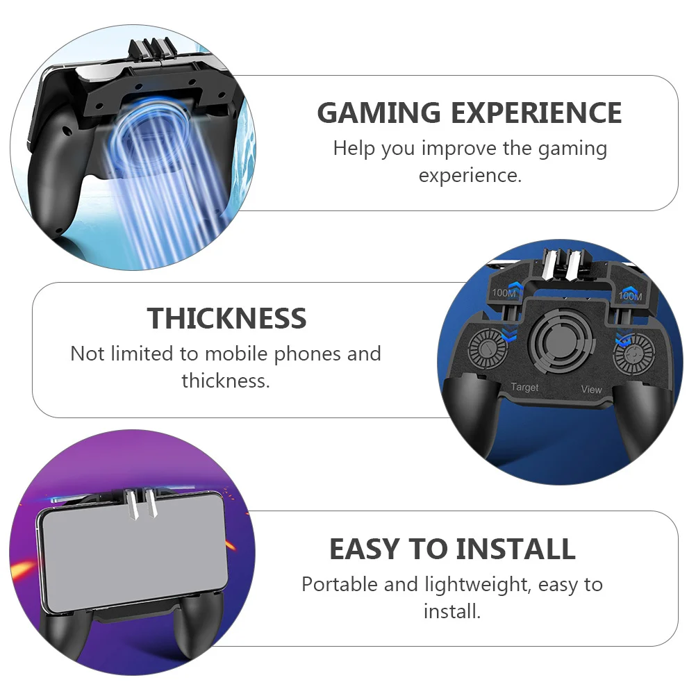 

1Pcs Mobile Game Controller Trigger Portable Lightweight Easy Install Gaming Accessories Mobile Game Controller