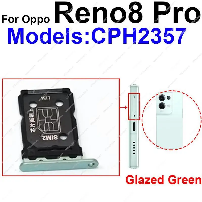 Vassoio SIM Originale Per Oppo Reno 4 / Reno 4 5G – Ricambio Con Pin Di Espulsione, Viola