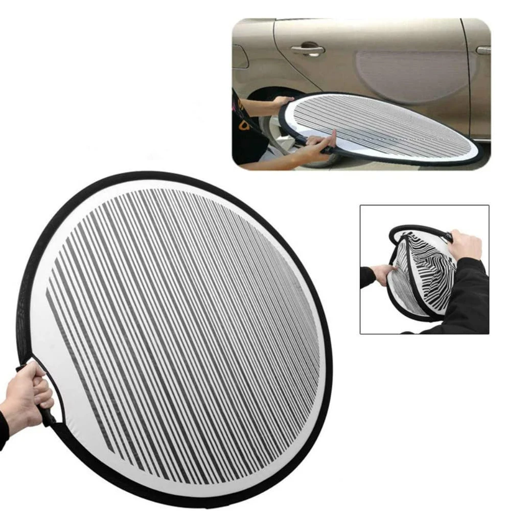 Flexible Lined Striped Foldable Reflector Board For Car Paintless Dent Repair Tools