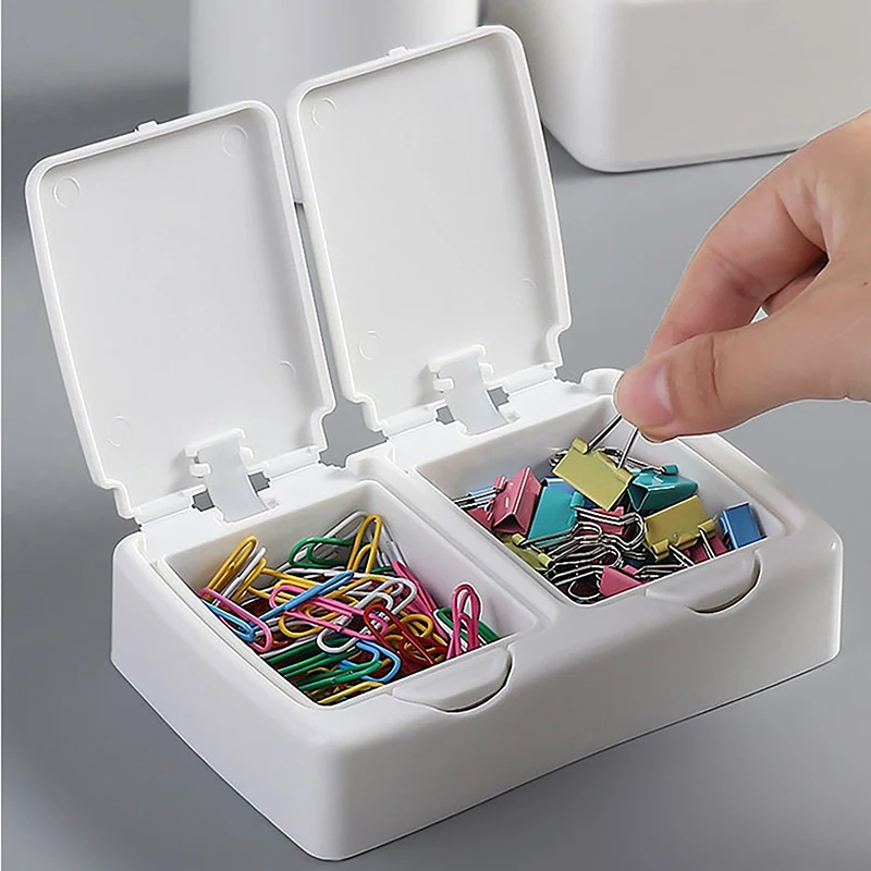 1pcs Pop Window Type Storage Box Cotton Swab Box Small Object Classification Drawer Storage Box Cotton Swab Organizer