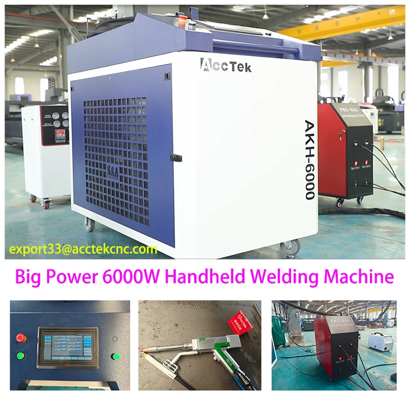6kw Laser Welders Handheld Portable Laser Welding Machine 6000Watt For Metal Steel Stainless Steel Easy Carry