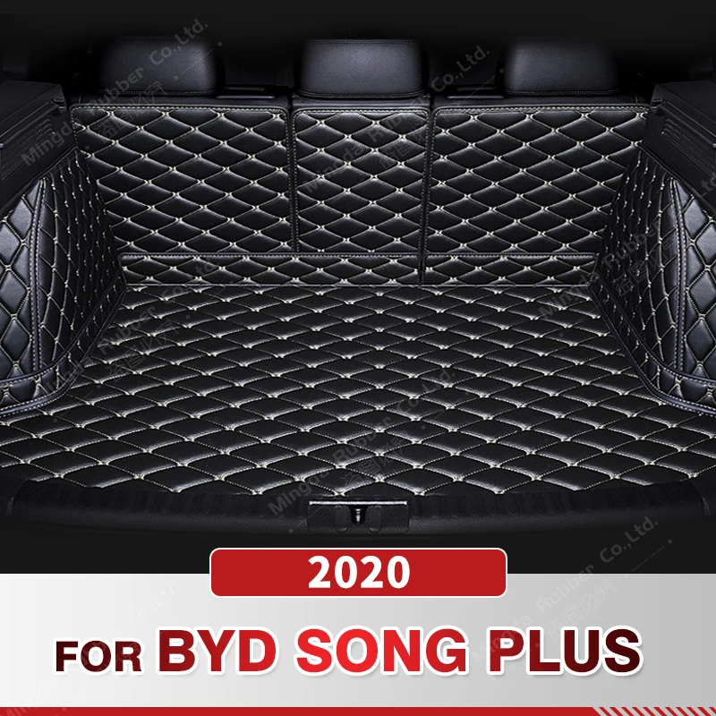 

Auto Full Coverage Trunk Mat For BYD Song Plus 2020 Leather Car Boot Cover Pad Cargo Liner Interior Protector Accessories