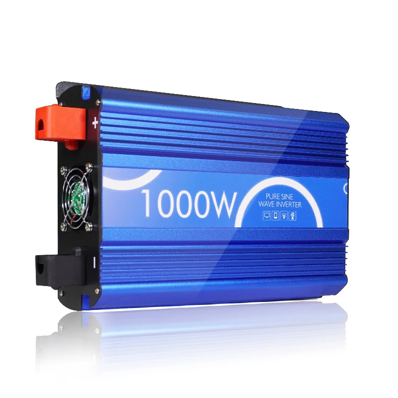 Portable Car 1000W  Inverter 12V 24V 48V 220V Power Converter with Universal Socket and USB Charger for Phone Tablet RV Boat