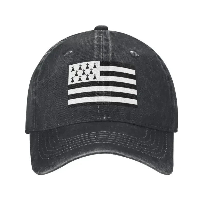 مخصص القطن علم بريتاني قبعة بيسبول للرجال النساء قابل للتعديل الكبار فرنسا منطقة علامة الهوية الأمة أبي قبعة في الهواء الطلق