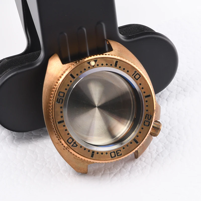 

4.2 O'clock Watch Case Turtle 6105 Bronze super luminous Sapphire glass for NH35A/36A Automatic movement Diving watch Seiko mod