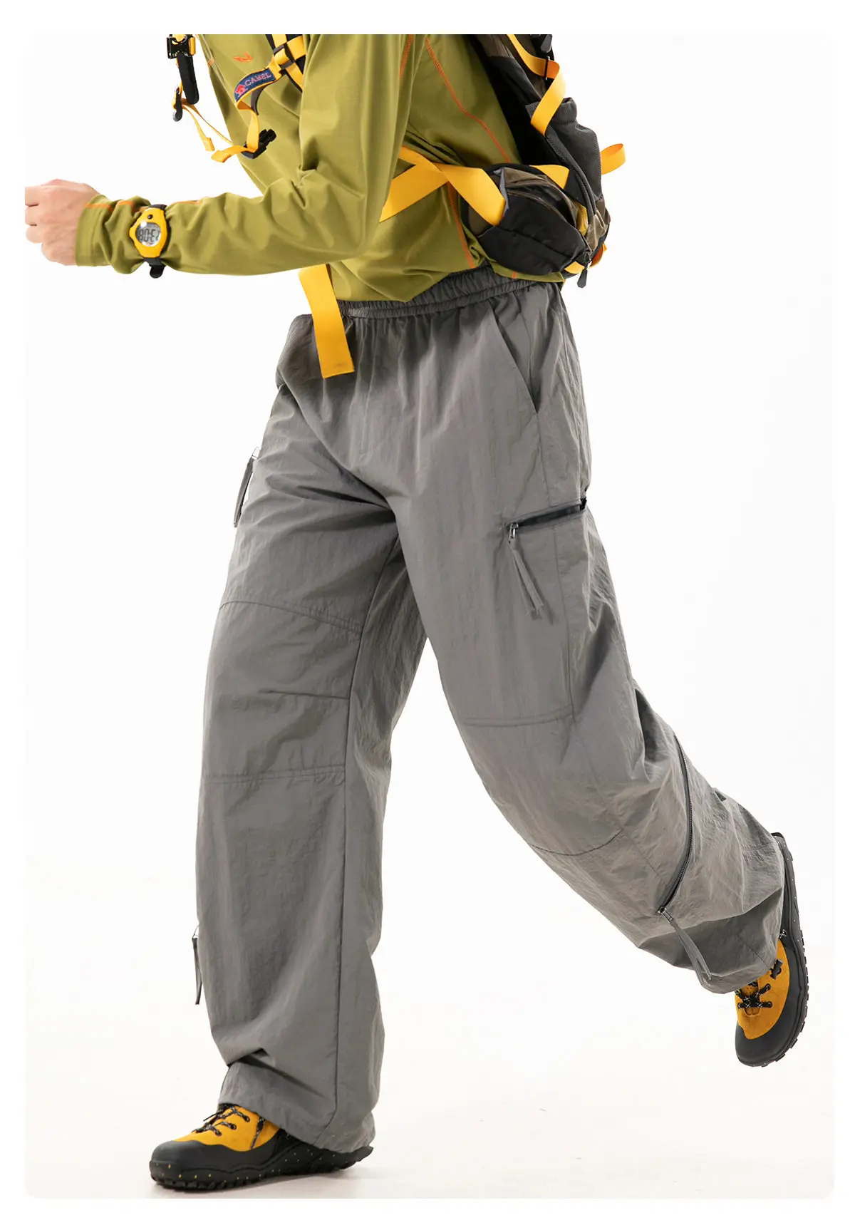 Herren Herbst Outdoor Wasserdichte Winddichte Taktische Cargohose - Locker Sitzende Sport-Freizeithose – Detail 5