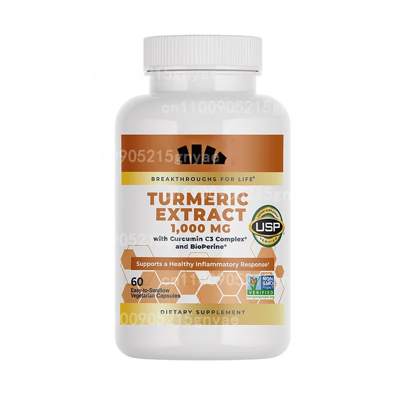 

Turmeric Curcumin 1000 Mg 95% Curcuminoids, Bioperine 10 Mg, Increased Absorption, Organic Turmeric, Vegan, Gluten Free