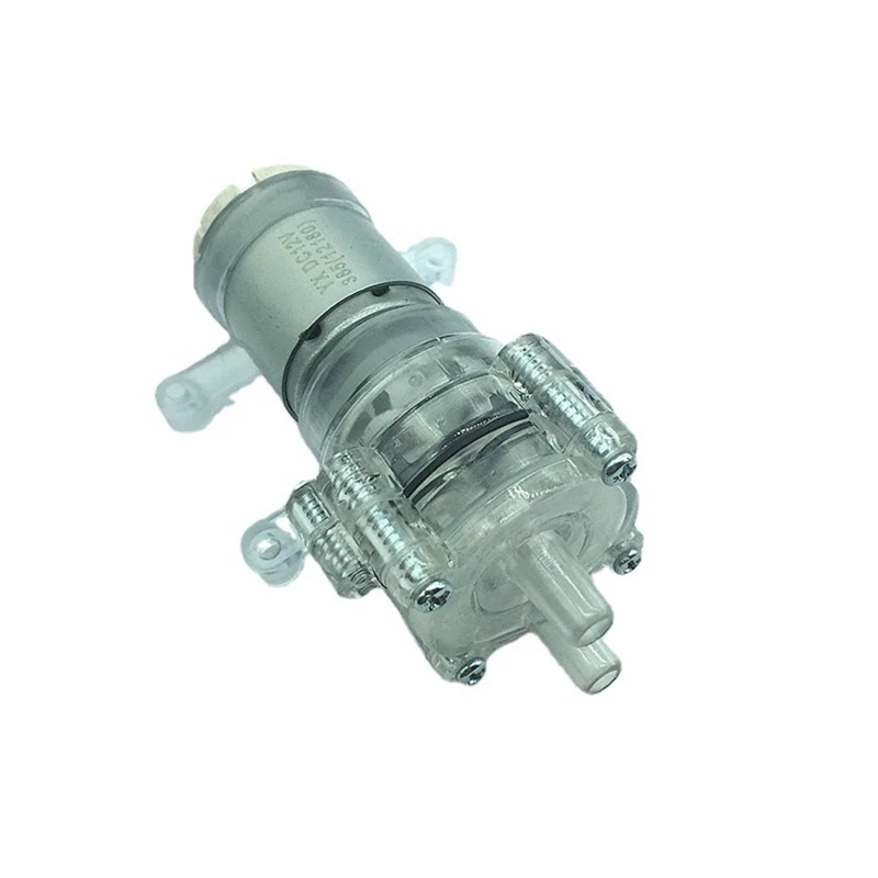 1 PCS DC12V Resistenza Alle Alte Temperature Trasparente Acquario Per MINI Pompa A Membrana Pompa A Vuoto 385HPC-9 Pompa Acqua Pompa A Vuoto