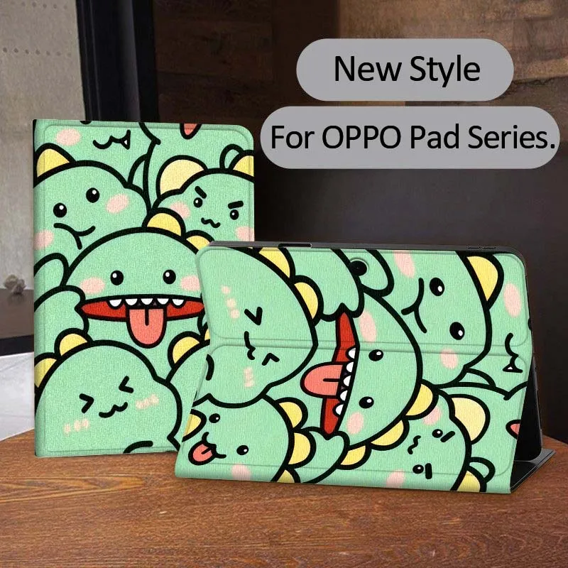 

Cute Cartoon Anime Patterns Tablet Case For OPPO Pad 2 3 4 11 SE X Air 2 Neo Pro 12.1 10.36 11 11.4 13.2 Inch