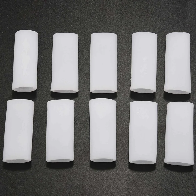 A84G-40 Pcs Silicone Gel Finger Tube Protector Toe Sleeves For Friction Pain Relief Foot Care Tool Finger Protect