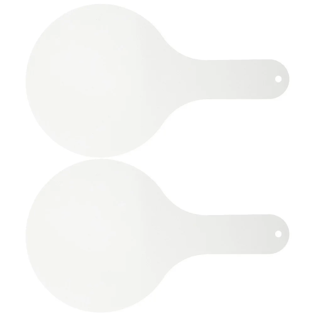 

2Pcs Erasable Handheld White Boards Dry Erase Paddle Wooden Students Answer Paddle School Supplies Portable Double-Sided Writing