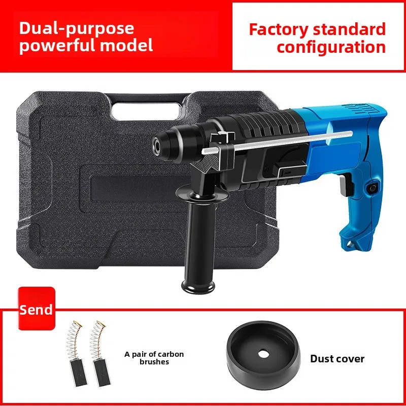 Corded Electric Rotary Hammer Drill, 3-Mode SDS-Plus Hammer Drill for Concrete, Masonry, Drilling & Chiseling