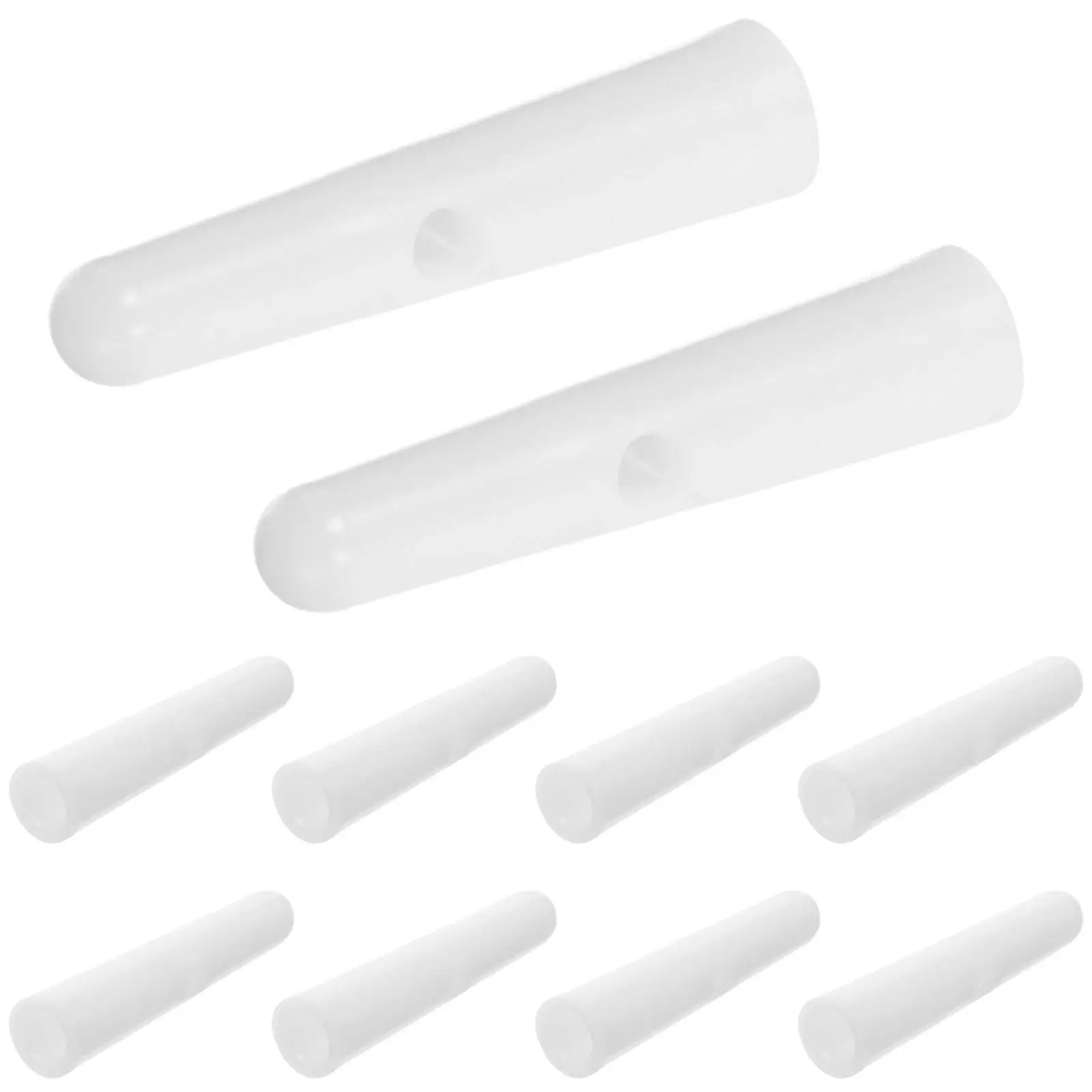 

10 Pcs Tail Beads Durable Decorative Parts Replacement Straight Bone Umbrella Components Covers Sunshade Accessories