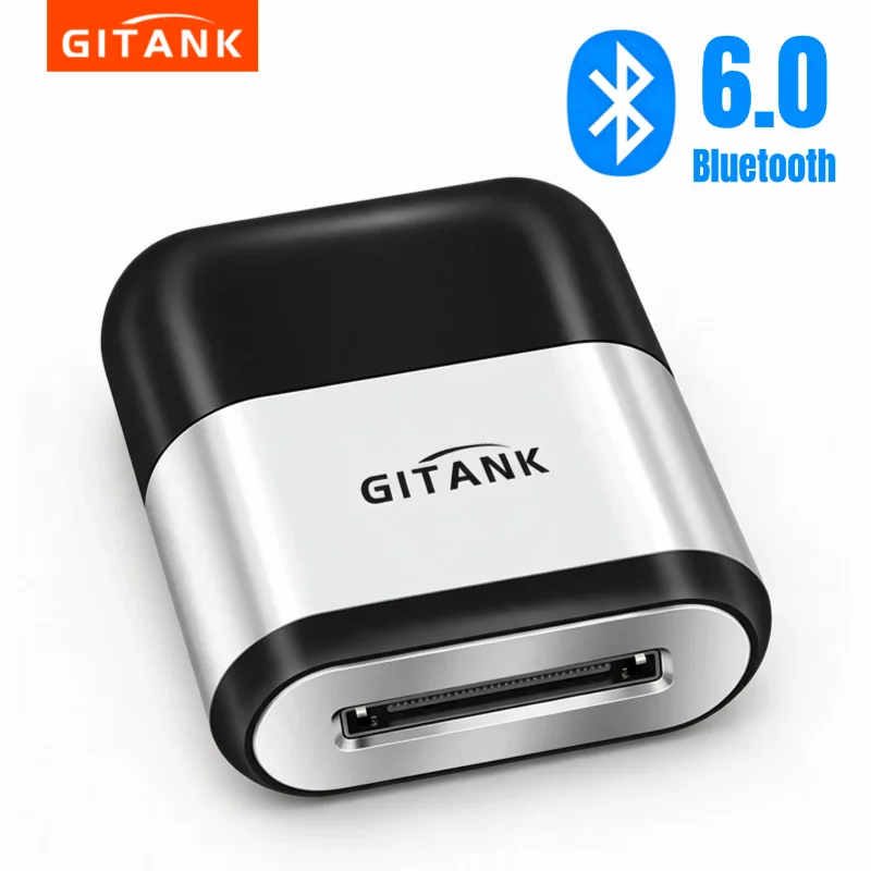 GITANK Car Bluetooth 6.0 Adapter for 30 Pin iPod iPhone Music Interface Include Audi Volkswagen Motorcycle
