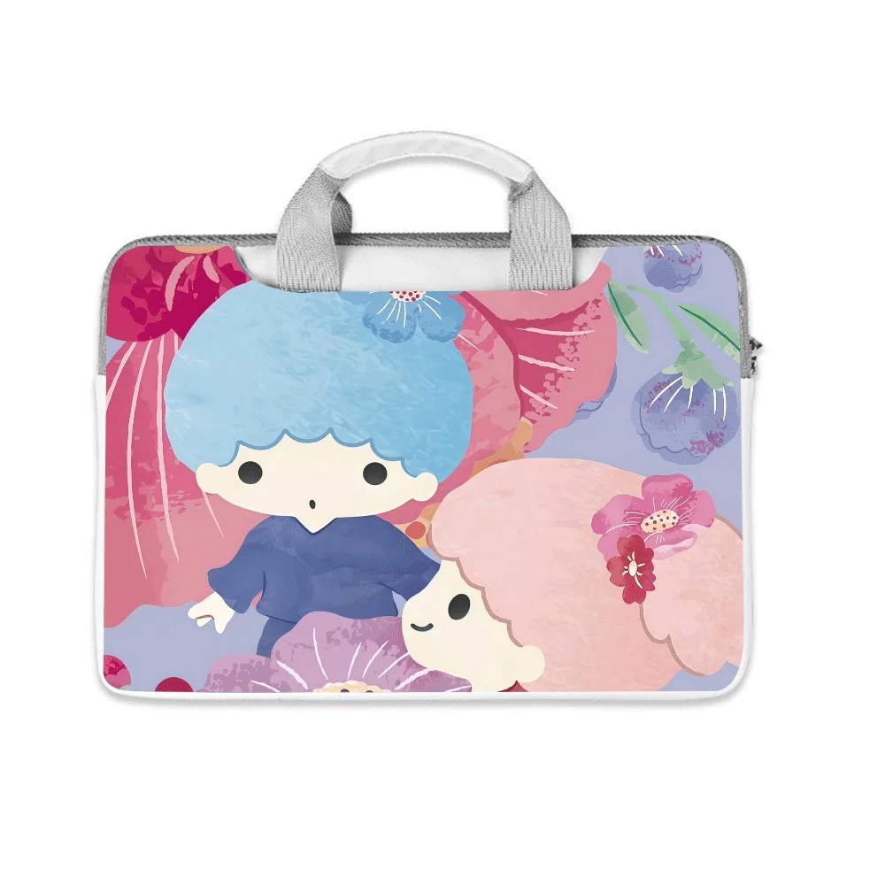 

New Cartoon Gemini Hello Kitty Kurome Laptop Bag 12 13 14 15 15.6 16 Inch Laptop Suitable for Macbook Computer Handbag Briefcase
