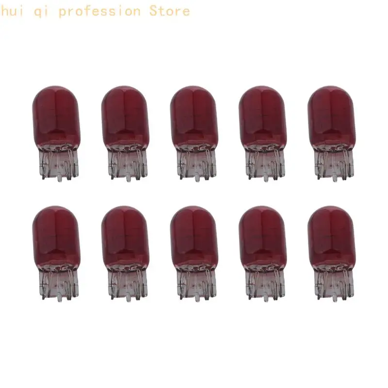 Vehicle Brake Light Replacement Bulb 7443 Two-Filament 12V 21/5W Base 10 Pack for Signal Lamp Service H8WE