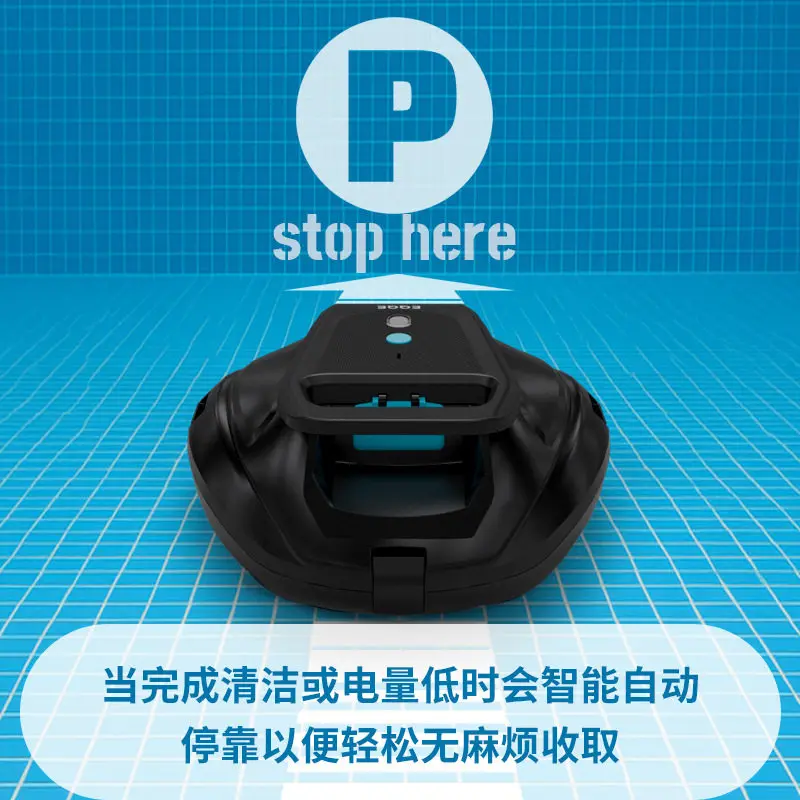 Cordless Swimming Pool Robot. Intelligent Underwater Sewage Suction Machine, Automatic Swimming Pool Vacuum Cleaner