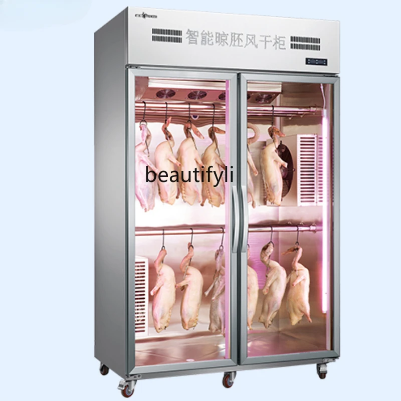 Freezer Roasted Goose Roasted Pork Pork Drying Embryo Roast Duck Air Drying Cabinet Air Cooled Display Cabinet