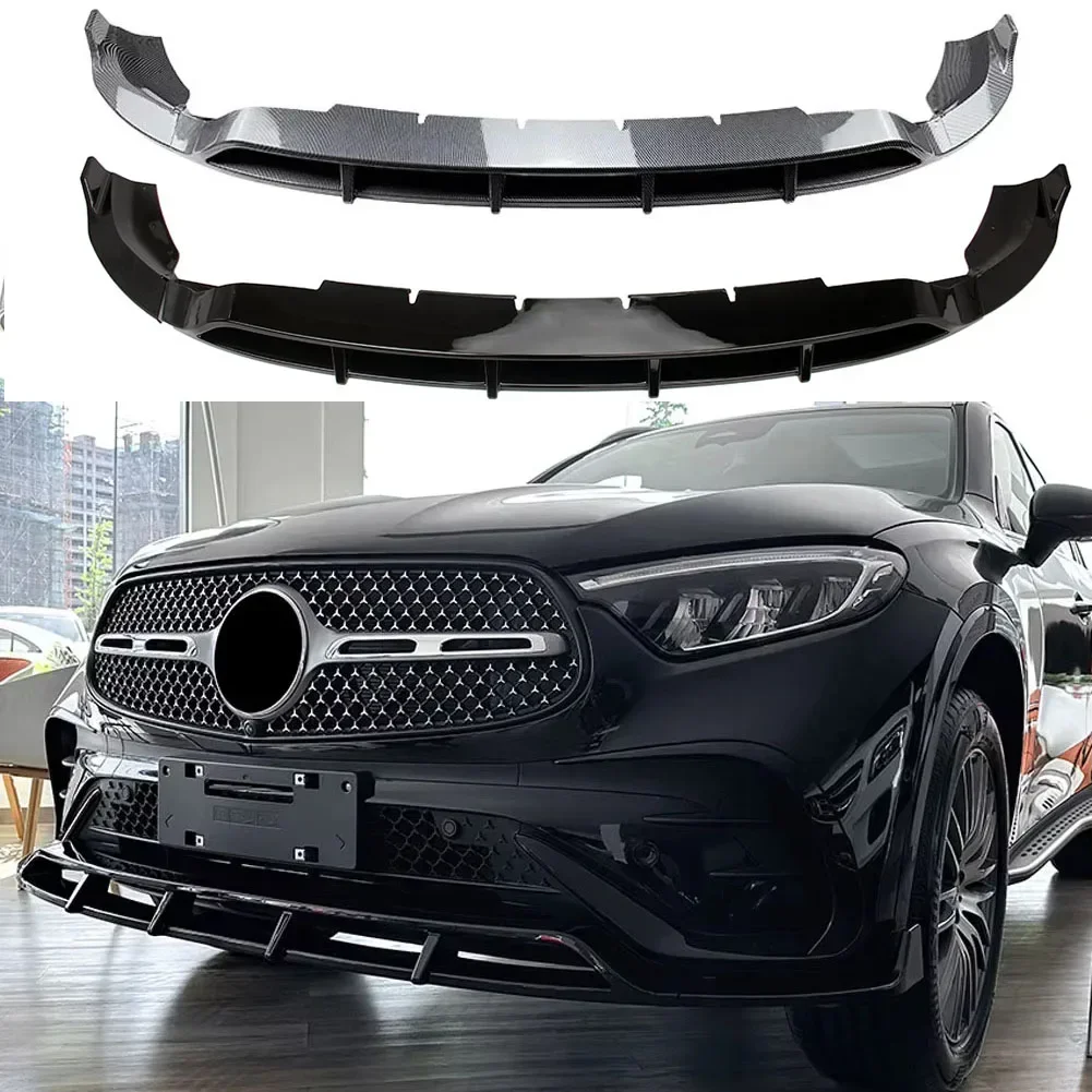 

3 Stage Front Bumper Lip Spoiler Side Lower Splitters Body Kit For Mercedes Benz GLC Class X254 GLC260 300 2023+