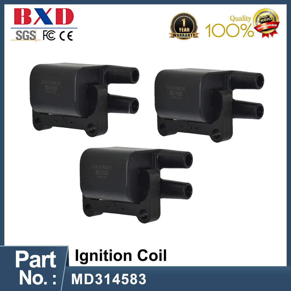 

1/3PCS MD314583 Ignition Coil For Mitsubishi Montero Sport Pajero 3.0 V6 V43 V73 1997-2004 6G72 6G74 UF196 Car Accessories