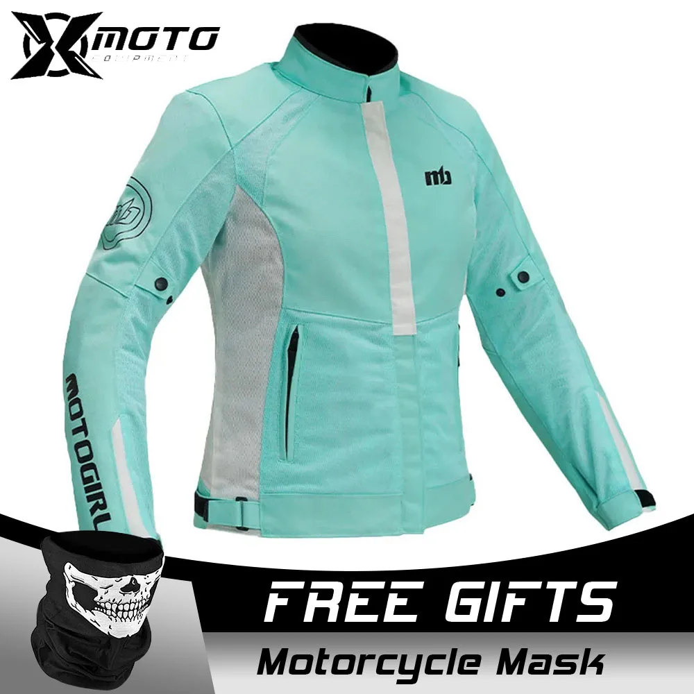 Motocross Jacket PantsMotorcycle Protective Jacket Moto Cycling Coats Chaqueta Riding Clothes Women Motorcycle Jacket Suit