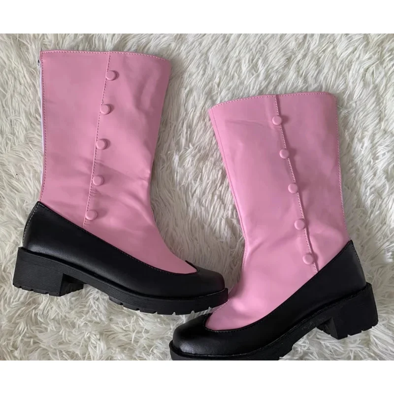 New anime Cardcaptor Sakura cosplay shoes Kinomoto Sakura cosplay cat shoes boots pink shoes for women