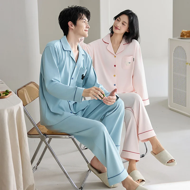 

Pajama Sets Anime Women Checkered Flannel Warm Comfortable Autumn Winter Sleepwear Home Daily Lady Cozy Thermal Simple Classic