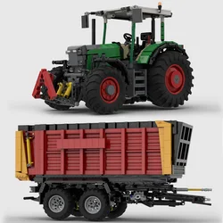 NEW Moc RC Farm Fendt 600 tractor and Siwa 720 Silage Wagon Model DIY creative ideas Child Toy birthday Gift Technology Blocks