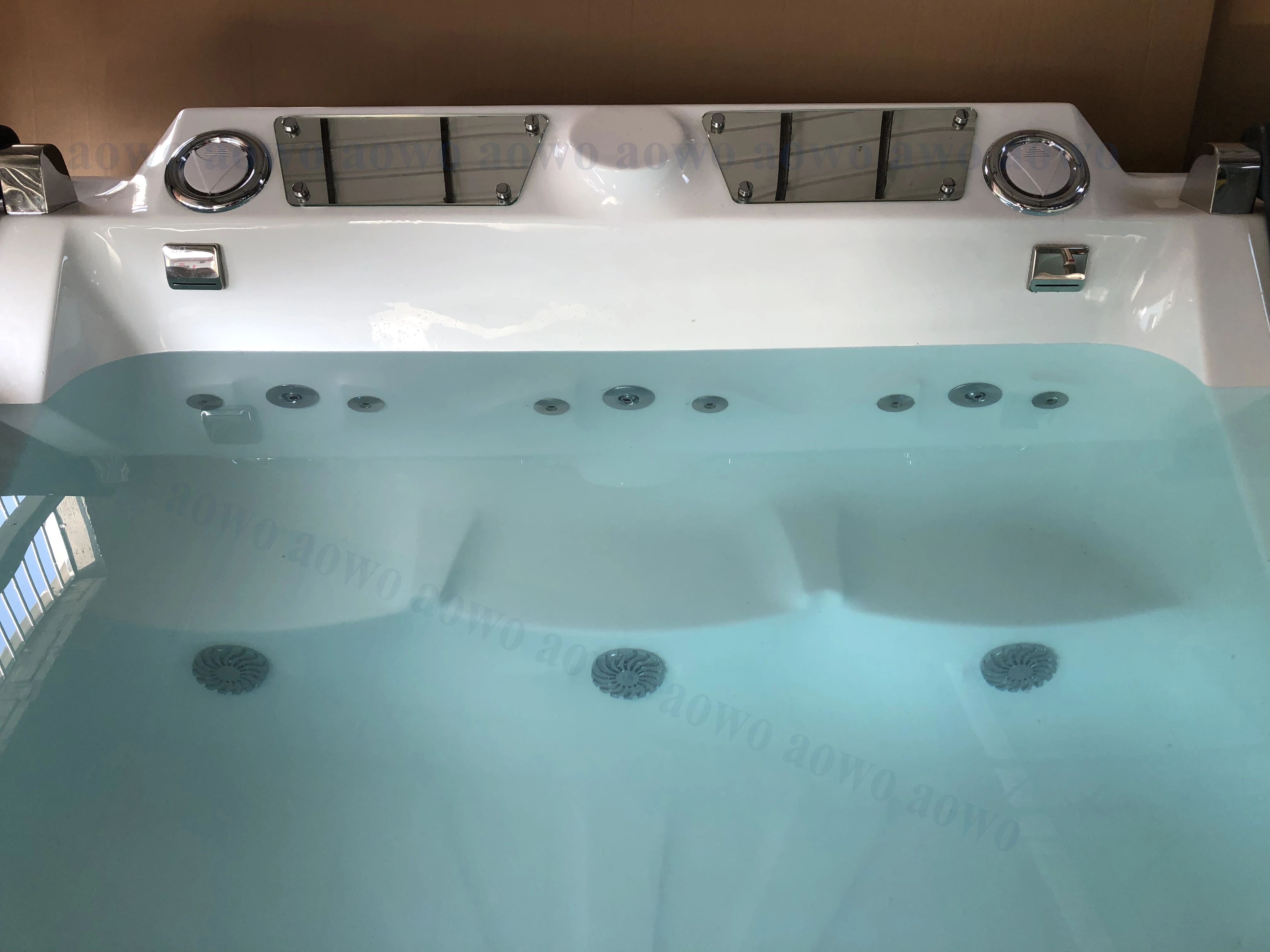 2.9*2.1m Big Size 5 Person Spa Hot Tube Outdoor Hyperbaric Oxygenation Chamber Brath Tub Heath Tub Corner Glass whirlpool Tub