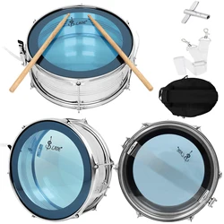 SLADE 14 Inch Snare Drum Set Blue with Strap Drumstick Snare Drum Bag  Professional Percussion Instrument Snare Drum