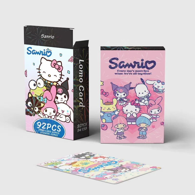 Disney Peripheral Essential 92pcs Sanrio Small Card Cartoon Peripheral Greeting Card Handbook Sticker Ins Wind 3-inch Small Card